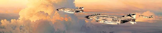 "Phantom Thunder" - William S. Phillips-VF-96 F-4 Phantom Aviation Art